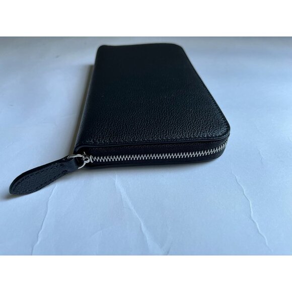 BURBERRY WOMEN WALLET LEATHER ZIP AROUND IN Black - Picture 5 of 9